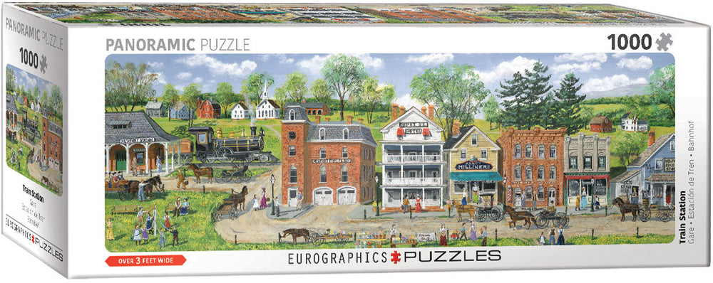 Puzzle: Panoramic Puzzles - Train Station by Bob Fair (ONLINE ORDER ONLY)