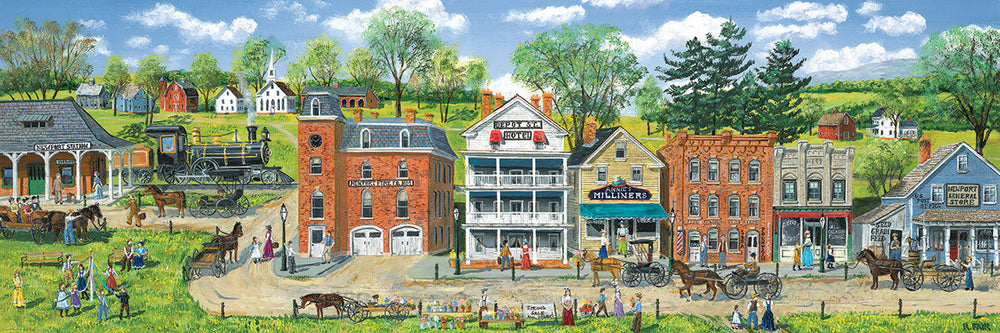 Puzzle: Panoramic Puzzles - Train Station by Bob Fair (ONLINE ORDER ONLY)