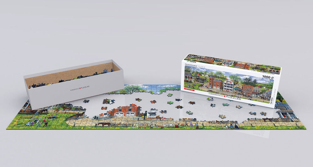 Puzzle: Panoramic Puzzles - Train Station by Bob Fair (ONLINE ORDER ONLY)