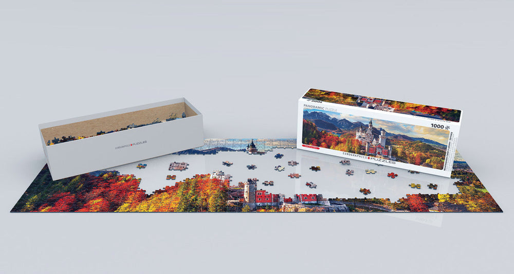 Puzzle: Photography Panoramic - Neuschwanstein Castle in Autumn (ONLINE ORDER ONLY)