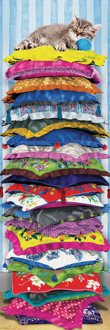 Puzzle: Panoramic Puzzles - Fluffy Kitty on Pillows (ONLINE ORDER ONLY)