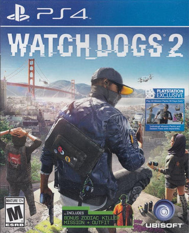 Watch Dogs 2 (Playstation 4) (Online Order Only)