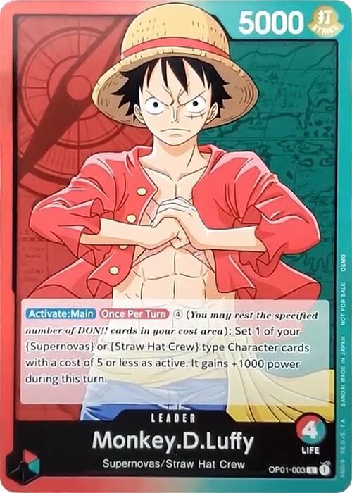 Monkey.D.Luffy [One Piece Demo Deck Cards] (ONLINE ORDER ONLY)