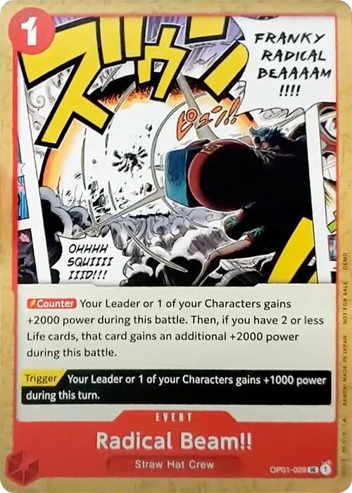 Radical Beam!! [One Piece Demo Deck Cards] (ONLINE ORDER ONLY)