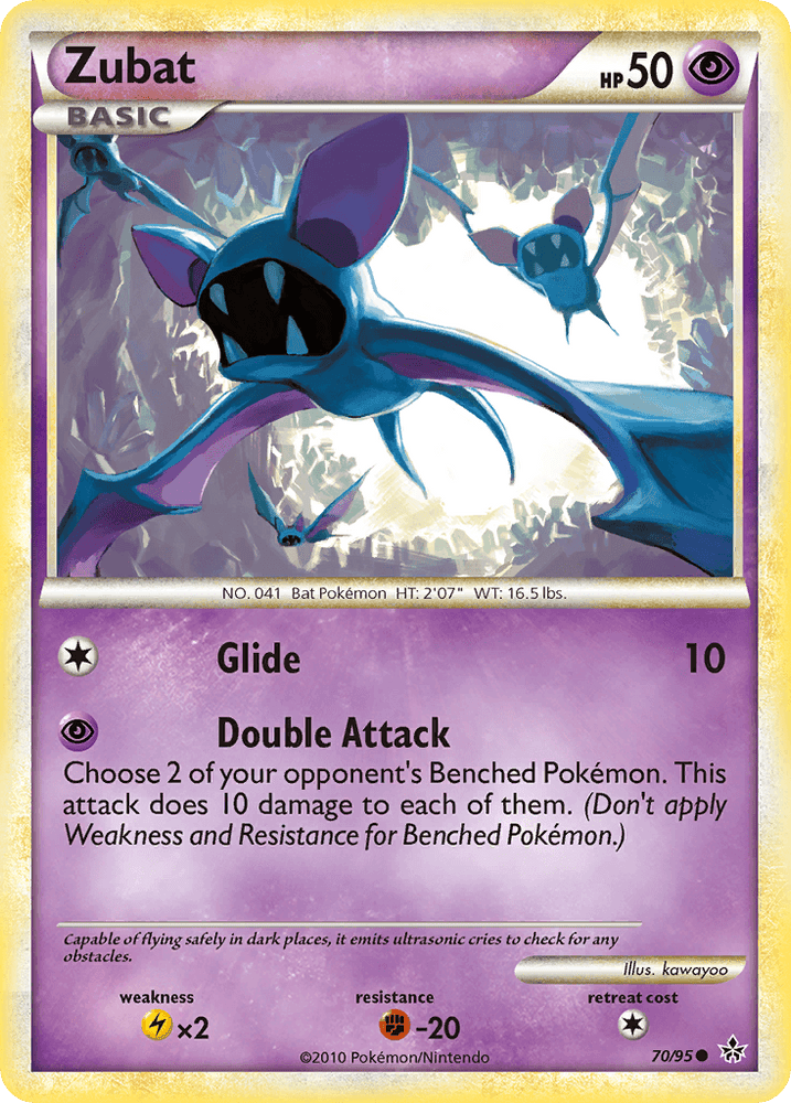 Zubat (70/95) [HeartGold & SoulSilver: Unleashed] (Online Only)
