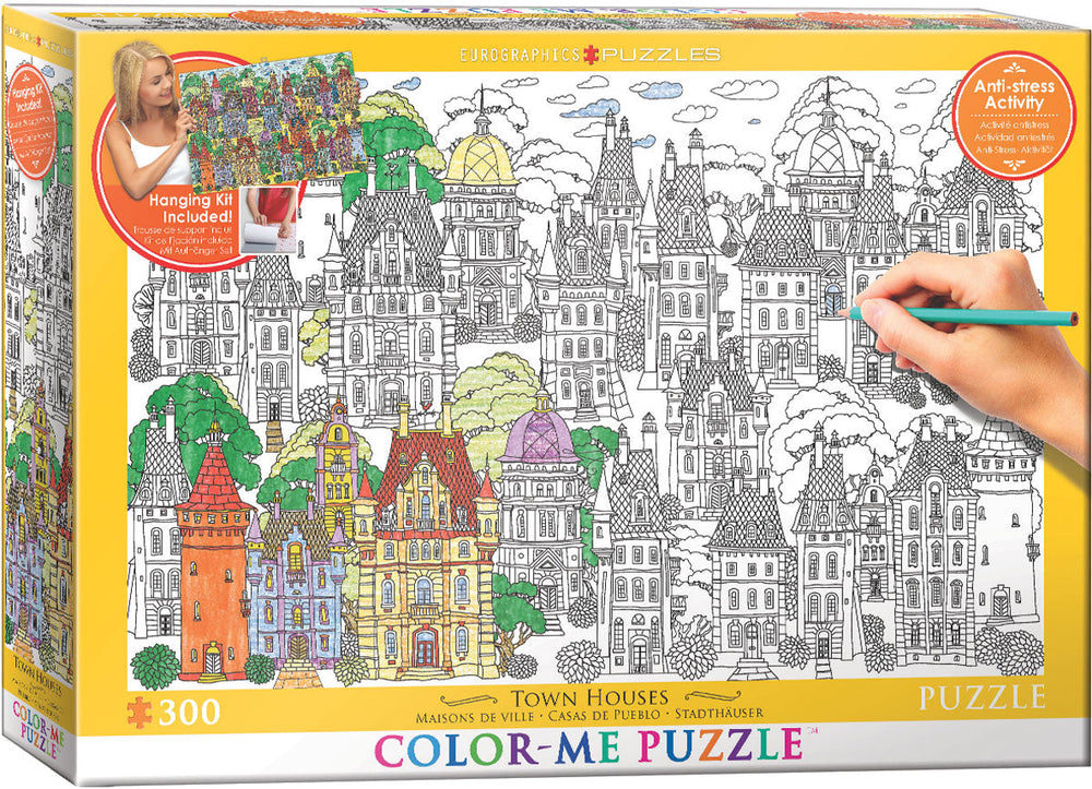 Puzzle: Color-Me Collection - Town Houses (ONLINE ORDER ONLY)