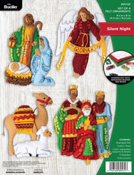 Plaid Crafts - Bucilla Silent Night Felt Ornament Kit Set of 4 (ONLINE ORDER ONLY)