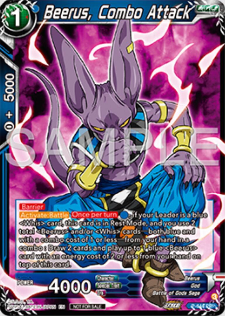 Beerus, Combo Attack (P-644) [Tournament Promotion Cards] (ONLINE ORDER ONLY)