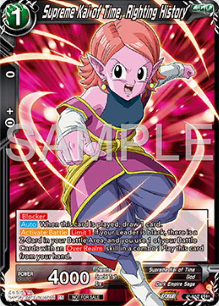 Supreme Kai of Time, Righting History (P-652) [Tournament Promotion Cards] (ONLINE ORDER ONLY)