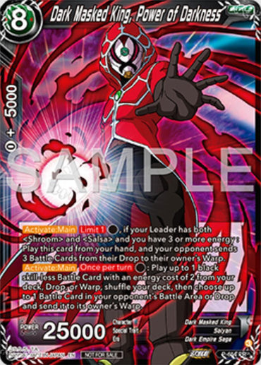 Dark Masked King, Power of Darkness (P-654) [Tournament Promotion Cards] (ONLINE ORDER ONLY)