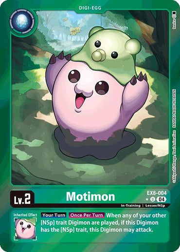 Motimon [EX8-004] (Limited Foil) [Chain of Liberation] (ONLINE ORDER ONLY)