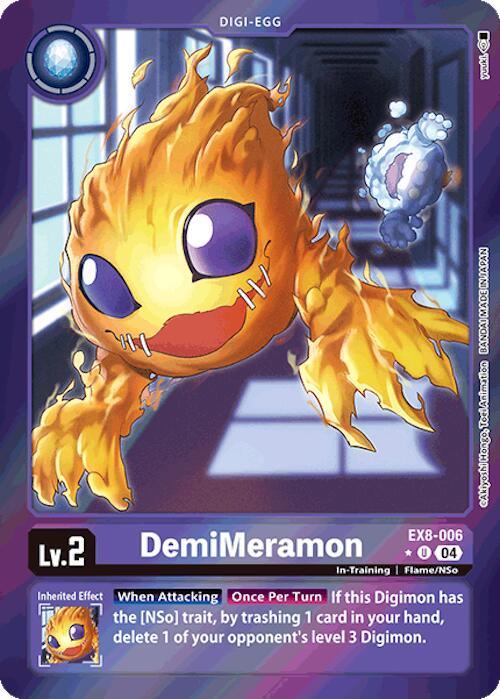 DemiMeramon [EX8-006] (Limited Foil) [Chain of Liberation] (ONLINE ORDER ONLY)