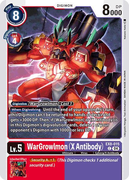 WarGrowlmon (X Antibody) [EX8-015] [Chain of Liberation] (ONLINE ORDER ONLY)