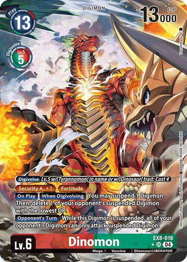 Dinomon [EX8-016] (Alternate Art) [Chain of Liberation] (ONLINE ORDER ONLY)