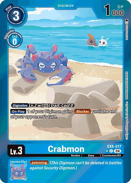 Crabmon [EX8-017] (Limited Foil) [Chain of Liberation] (ONLINE ORDER ONLY)