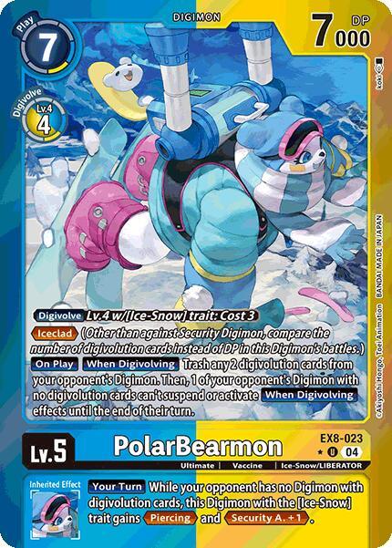 PolarBearmon [EX8-023] (Limited Foil) [Chain of Liberation] (ONLINE ORDER ONLY)