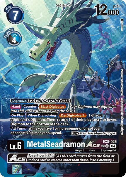 MetalSeadramon ACE [EX8-026] (Textured) [Chain of Liberation] (ONLINE ORDER ONLY)