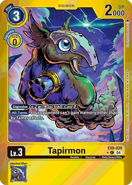 Tapirmon [EX8-030] (Limited Foil) [Chain of Liberation] (ONLINE ORDER ONLY)