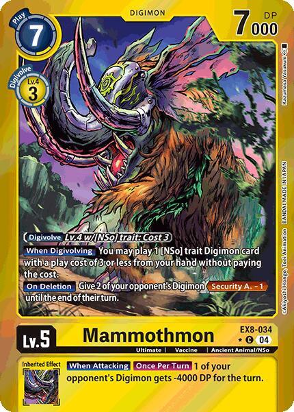 Mammothmon [EX8-034] (Limited Foil) [Chain of Liberation] (ONLINE ORDER ONLY)