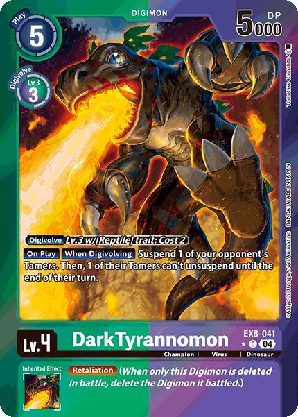 DarkTyrannomon [EX8-041] (Limited Foil) [Chain of Liberation] (ONLINE ORDER ONLY)