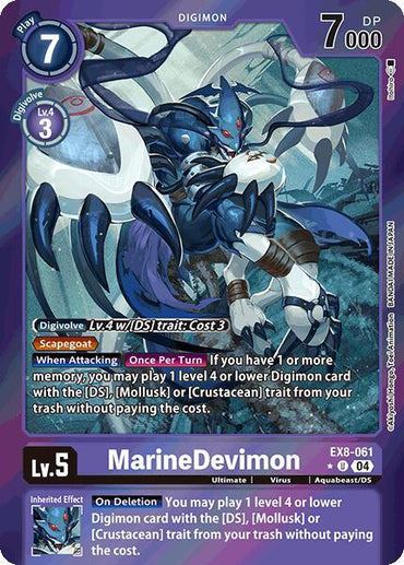 MarineDevimon [EX8-061] (Limited Foil) [Chain of Liberation] (ONLINE ORDER ONLY)