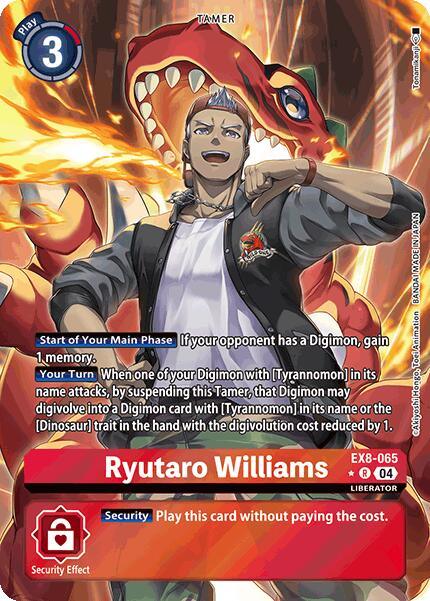 Ryutaro Williams [EX8-065] (Alternate Art) [Chain of Liberation] (ONLINE ORDER ONLY)