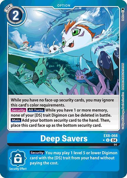 Deep Savers [EX8-068] (Limited Foil) [Chain of Liberation] (ONLINE ORDER ONLY)
