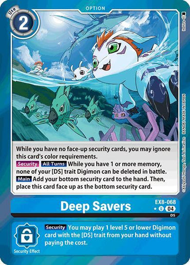 Deep Savers [EX8-068] (Limited Foil) [Chain of Liberation] (ONLINE ORDER ONLY)