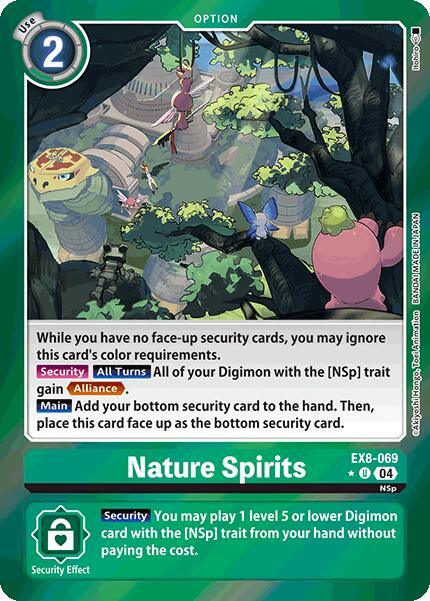 Nature Spirits [EX8-069] (Limited Foil) [Chain of Liberation] (ONLINE ORDER ONLY)