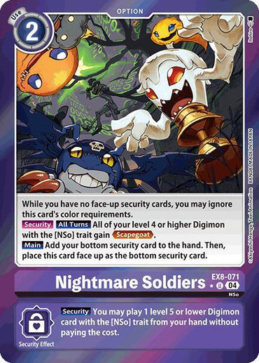 Nightmare Soldiers [EX8-071] (Limited Foil) [Chain of Liberation] (ONLINE ORDER ONLY)