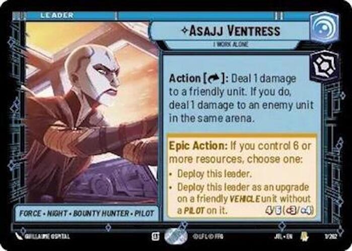 Asajj Ventress - I Work Alone (001/257) [Jump to Lightspeed] (ONLINE ORDER ONLY)
