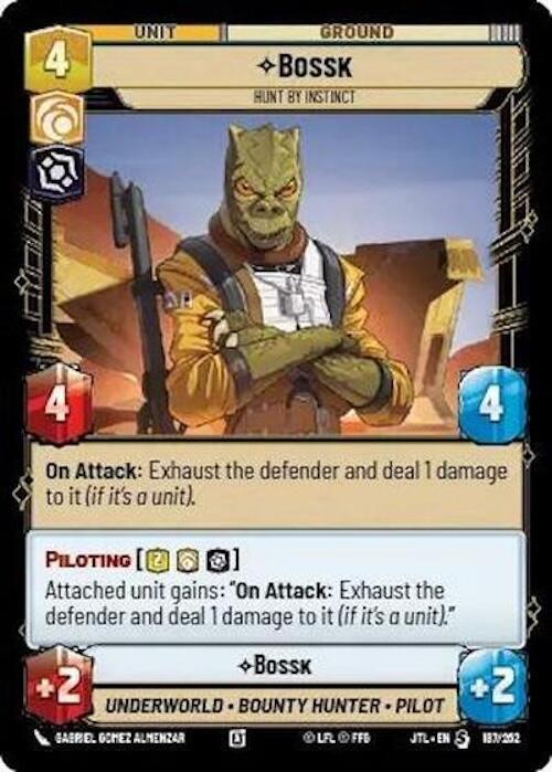 Bossk - Hunt By Instict (187/257) [Jump to Lightspeed] (ONLINE ORDER ONLY)