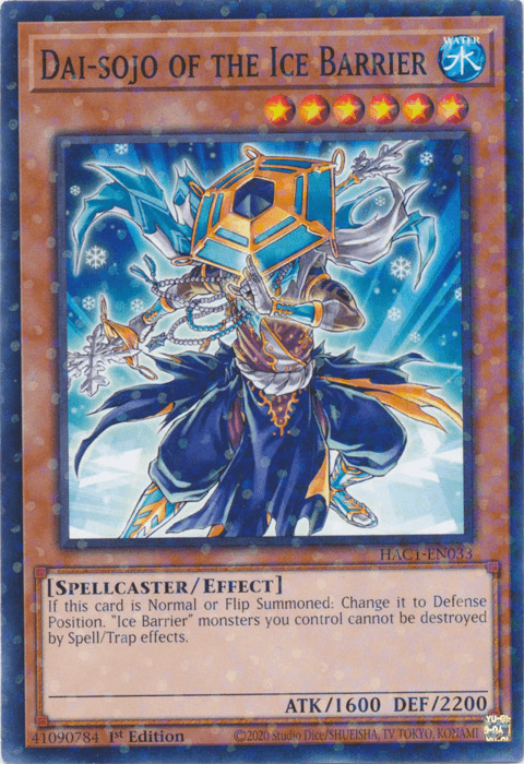 Dai-sojo of the Ice Barrier (Duel Terminal) [HAC1-EN033] Common (ONLINE ORDER ONLY)