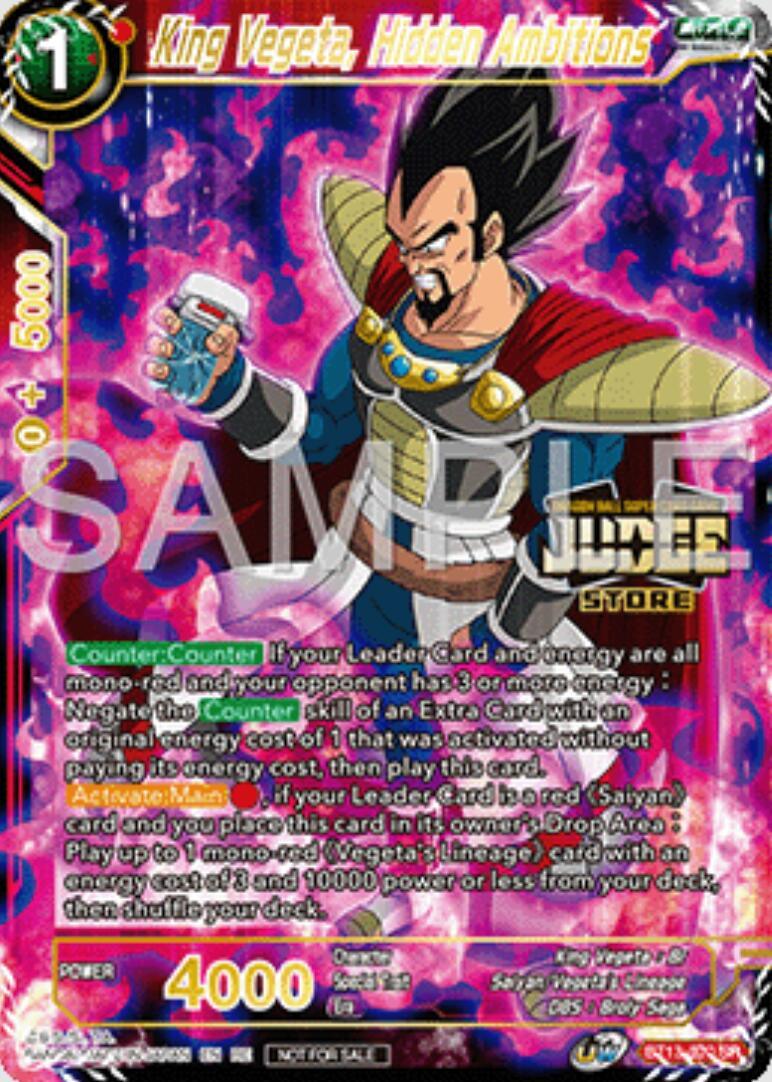 King Vegeta, Hidden Ambitions (Judge Pack Vol.16) (Store) (BT13-020) [Judge Promotion Cards] (ONLINE ORDER ONLY)