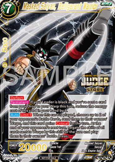 Masked Saiyan, Belligerent Warrior (Judge Pack Vol.16) (Store) (EX21-15) [Judge Promotion Cards] (ONLINE ORDER ONLY)
