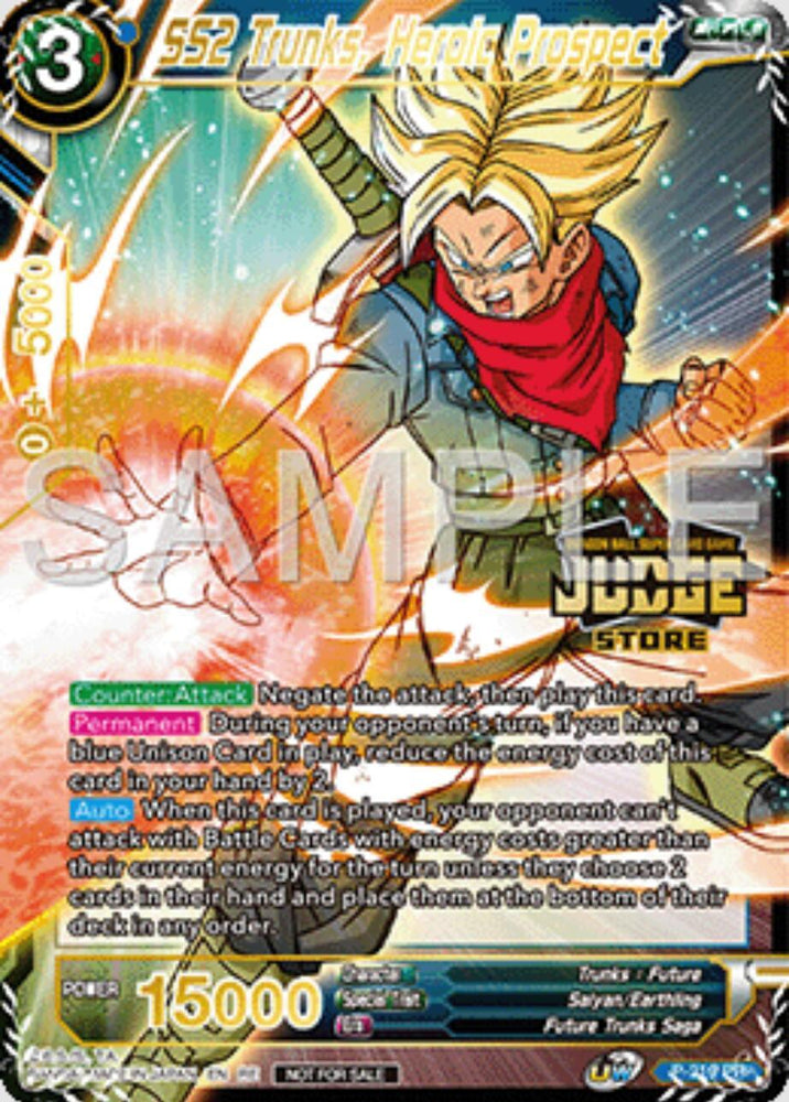 SS2 Trunks, Heroic Prospect (Judge Pack Vol.16) (Store) (P-219) [Judge Promotion Cards] (ONLINE ORDER ONLY)