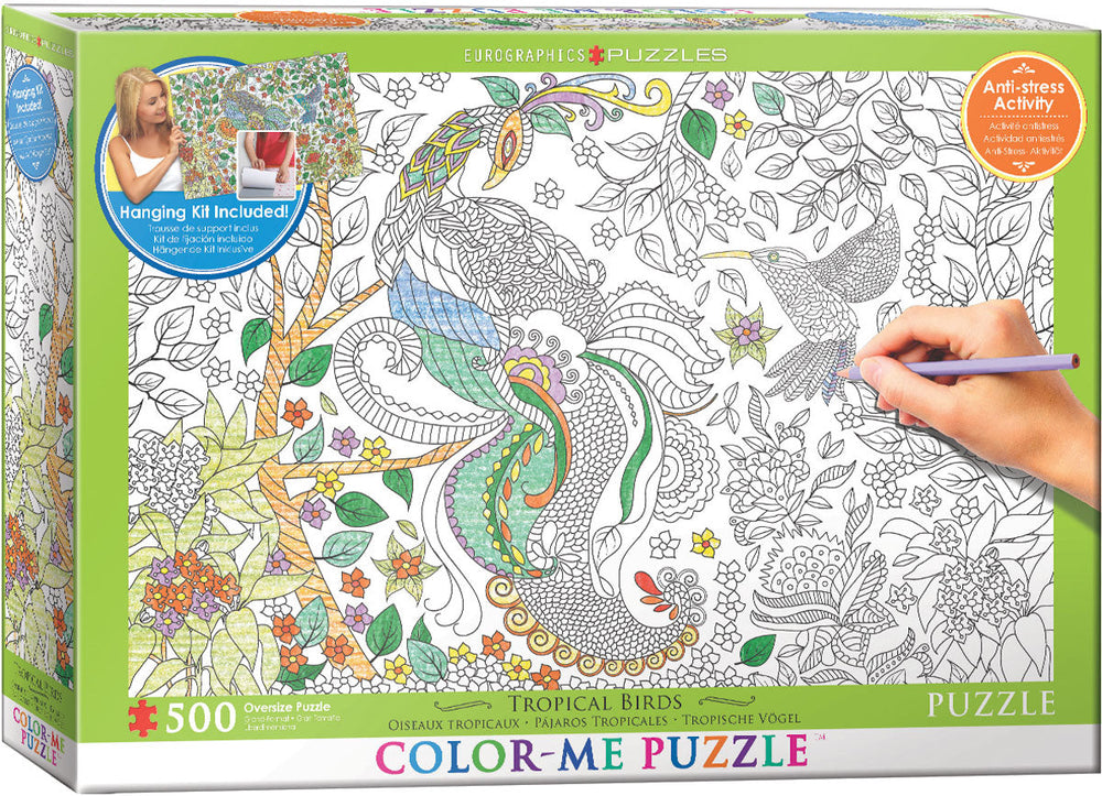 Puzzle: Color-Me Collection - Tropical Birds (ONLINE ORDER ONLY)