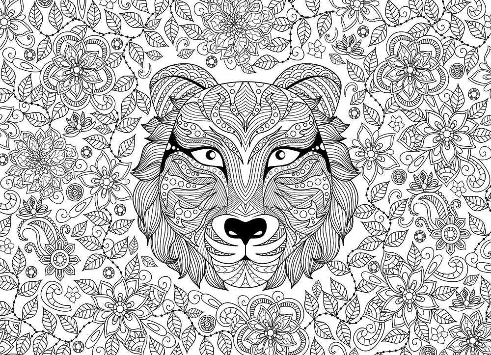 Puzzle: Color-Me Collection - Tiger (ONLINE ORDER ONLY)