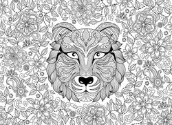 Puzzle: Color-Me Collection - Tiger (ONLINE ORDER ONLY)