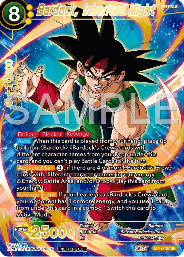 Bardock, Inherited Might (Championship 2024 Finals Pack) (Gold Stamped) (BT18-107) [Tournament Promotion Cards] (ONLINE ORDER ONLY)