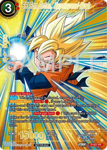 SS Son Goten, Hyperspeed Rush (Championship 2024 Finals Pack) (Gold Stamped) (P-407) [Tournament Promotion Cards] (ONLINE ORDER ONLY)