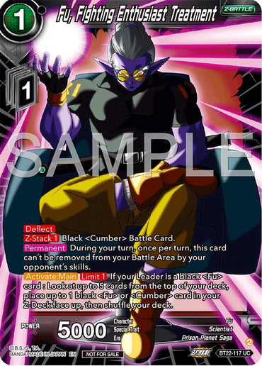 Fu, Fighting Enthusiast Treatment (Championship 2024 Finals Zenkai Pack) (BT22-117) [Tournament Promotion Cards] (ONLINE ORDER ONLY)