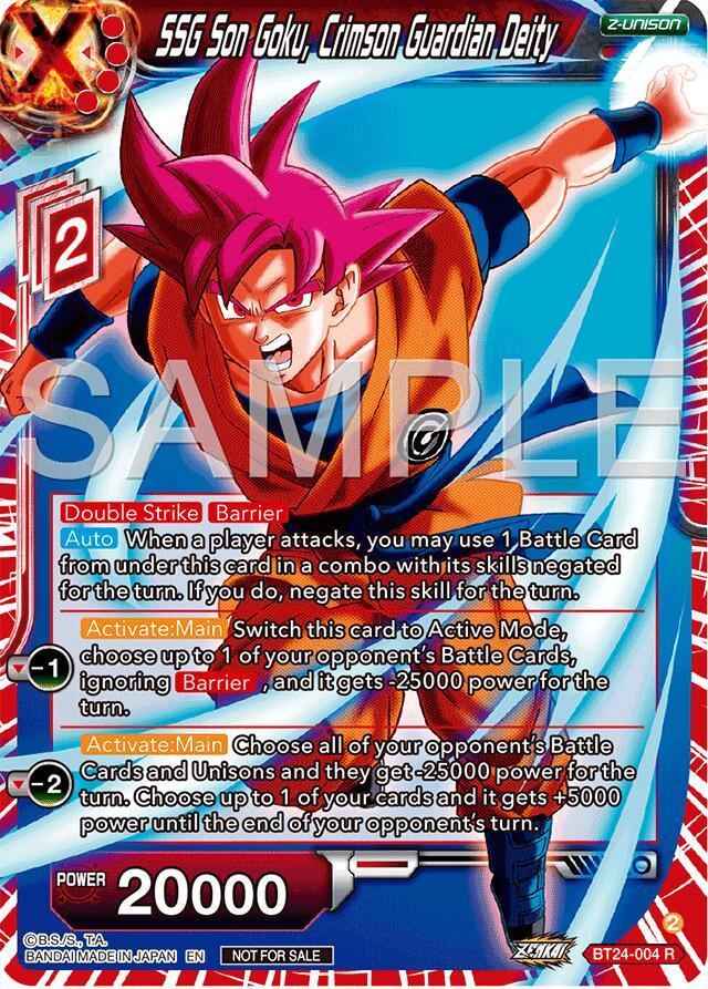 SSG Son Goku, Crimson Guardian Deity (Championship 2024 Finals Zenkai Pack) (BT24-004) [Tournament Promotion Cards] (ONLINE ORDER ONLY)