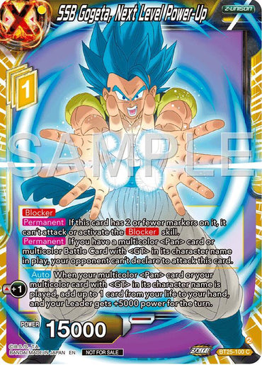 SSB Gogeta, Next Level Power-Up (Championship 2024 Finals Zenkai Pack) (BT25-100) [Tournament Promotion Cards] (ONLINE ORDER ONLY)