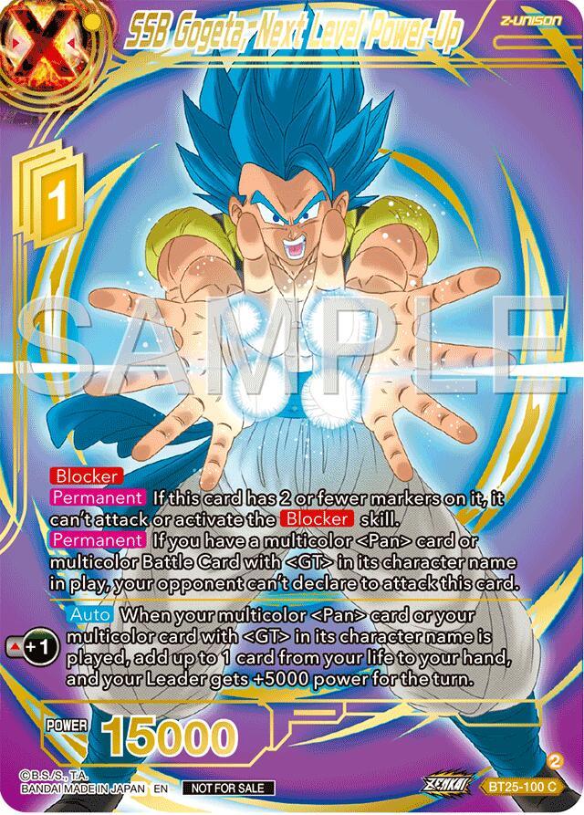 SSB Gogeta, Next Level Power-Up (Championship 2024 Finals Zenkai Pack) (Gold Stamped) (BT25-100) [Tournament Promotion Cards] (ONLINE ORDER ONLY)
