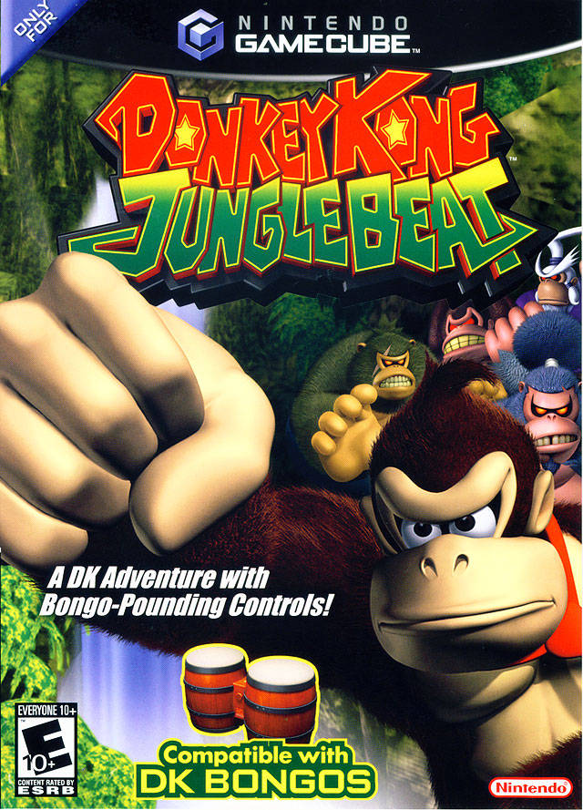 Donkey Konga Bongos + 2 Game Beat Bundle (Gamecube) (Online Order Only)