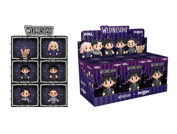 [Thrilljoy] Wednesday PIXL Blind Box Vinyl (1 in 108 chance of receiving a secret figure!) (ONLINE ORDER ONLY)