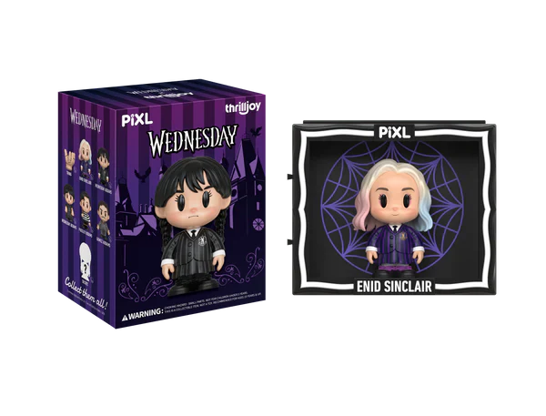 [Thrilljoy] Wednesday PIXL Blind Box Vinyl (1 in 108 chance of receiving a secret figure!) (ONLINE ORDER ONLY)