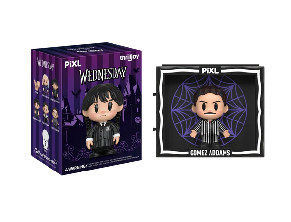 [Thrilljoy] Wednesday PIXL Blind Box Vinyl (1 in 108 chance of receiving a secret figure!) (ONLINE ORDER ONLY)