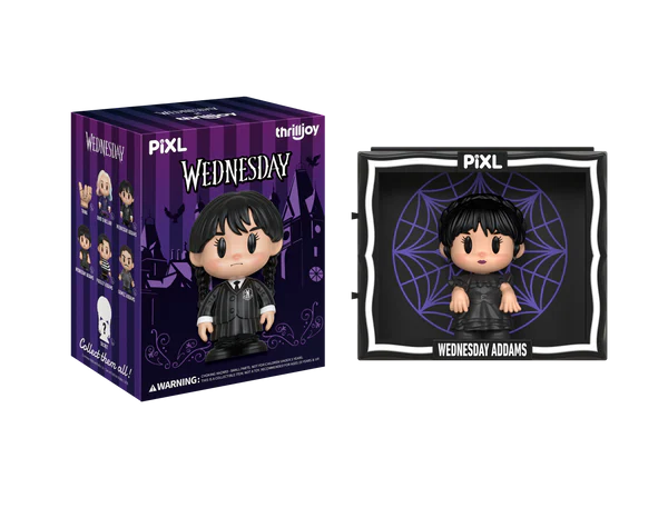 [Thrilljoy] Wednesday PIXL Blind Box Vinyl (1 in 108 chance of receiving a secret figure!) (ONLINE ORDER ONLY)